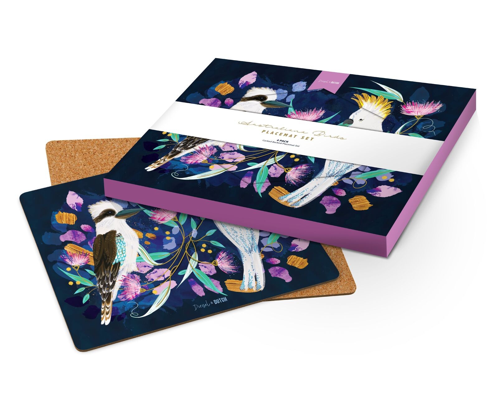 Australiana Birds Placemat Set of 4