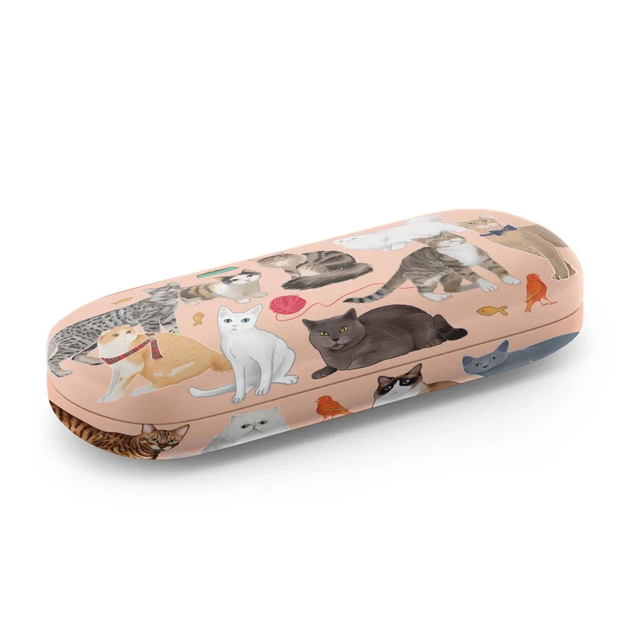 Fancy Felines Hard Shelled Glasses Case