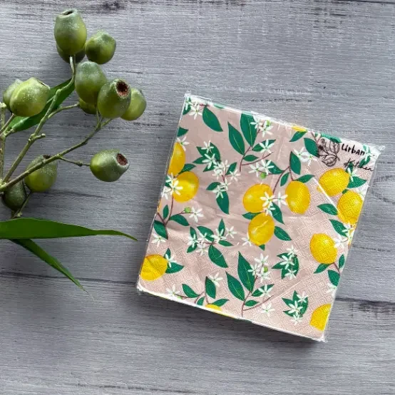 Amalfi Lemon Delicious Paper Napkins