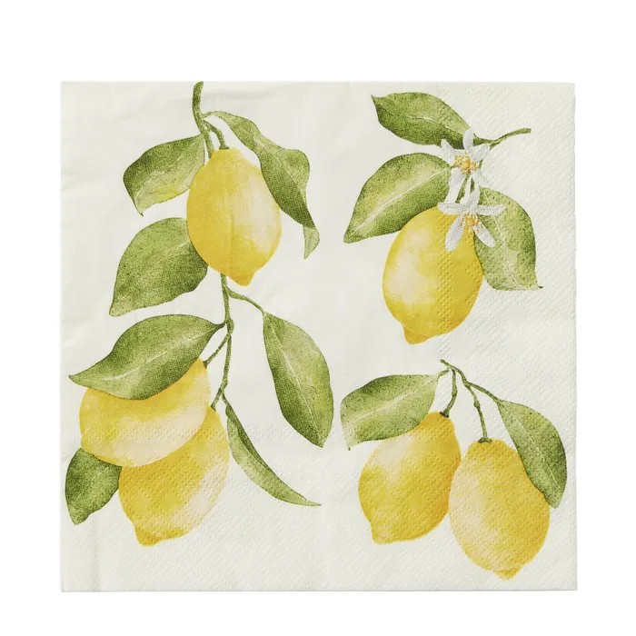 Lemon Branch Napkins Pack of 20