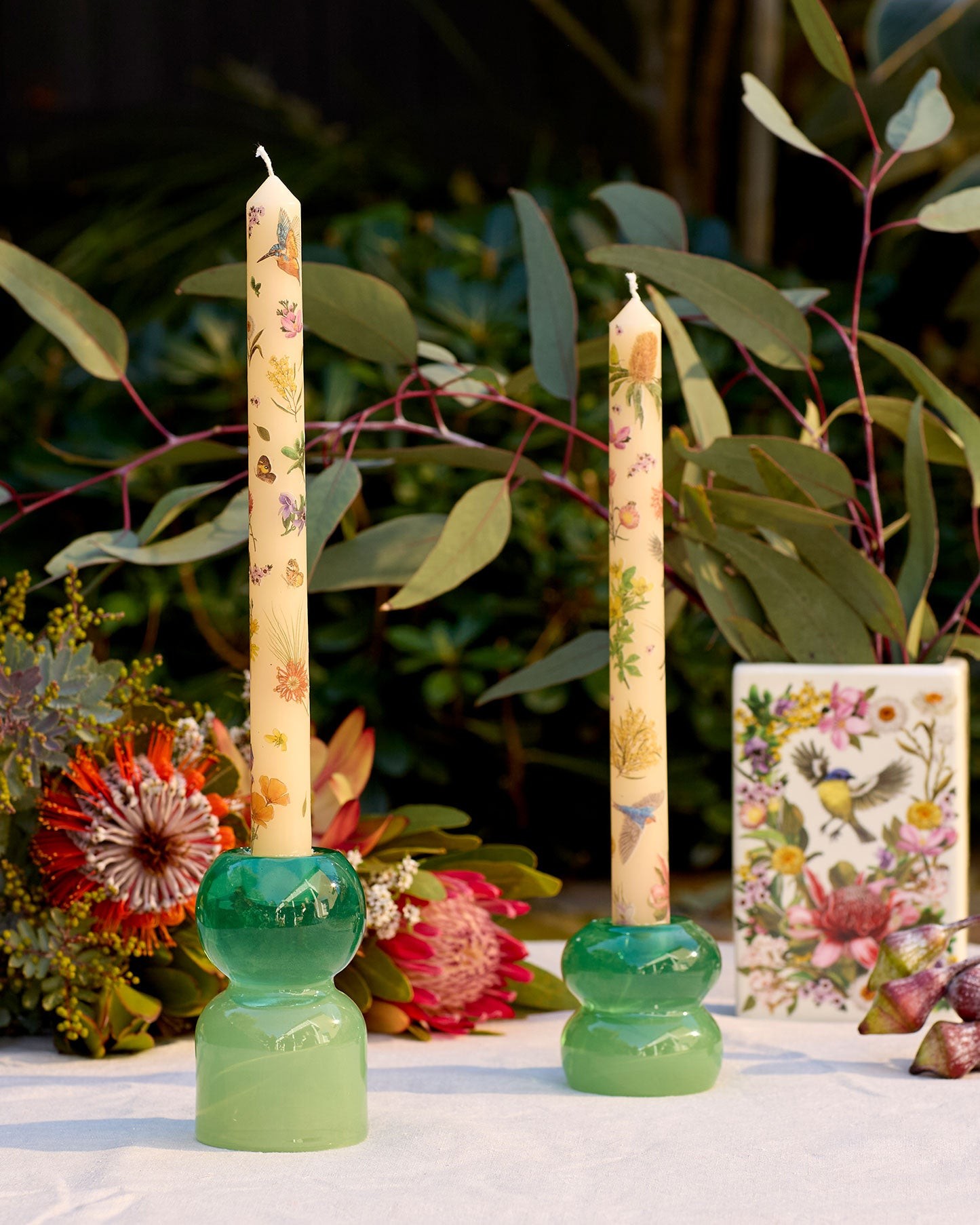 Tapered Candle Set - Botanical Blooms
