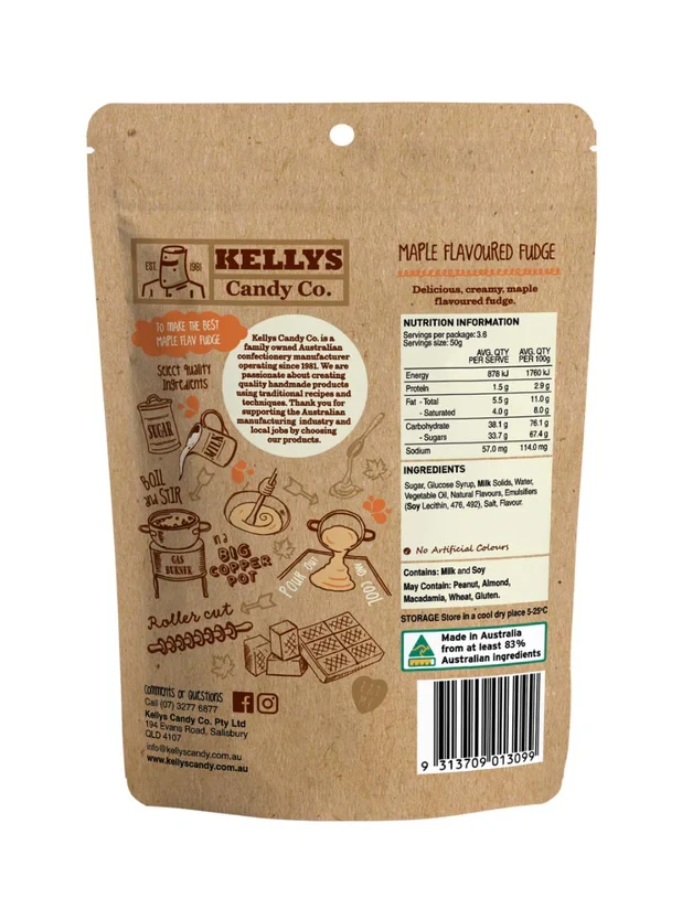 Maple Flavoured Fudge 180g