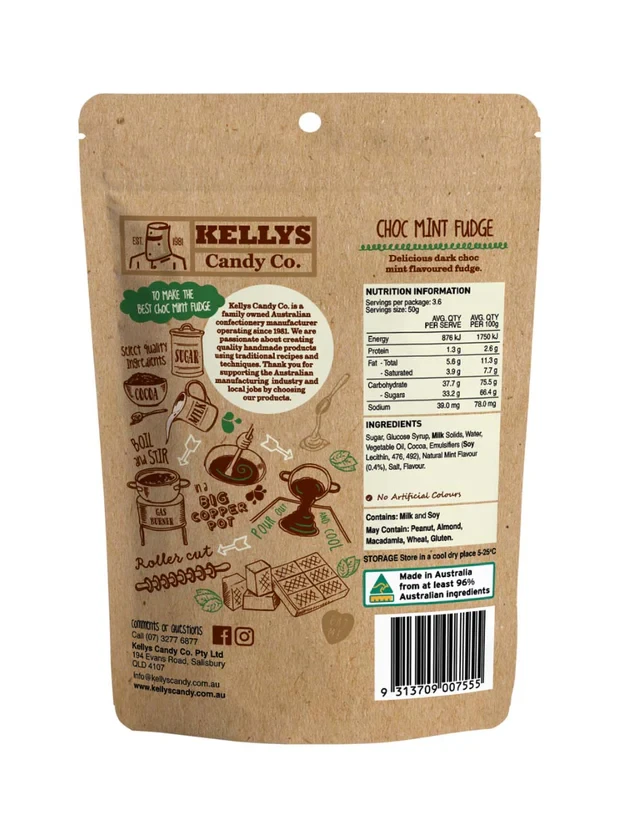 Choc Mint Fudge 180g