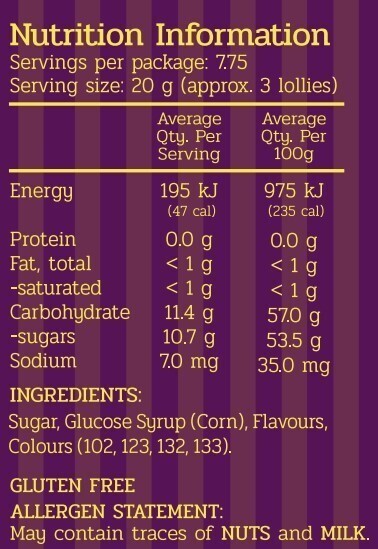 Passionfruit Rock Hard Candy