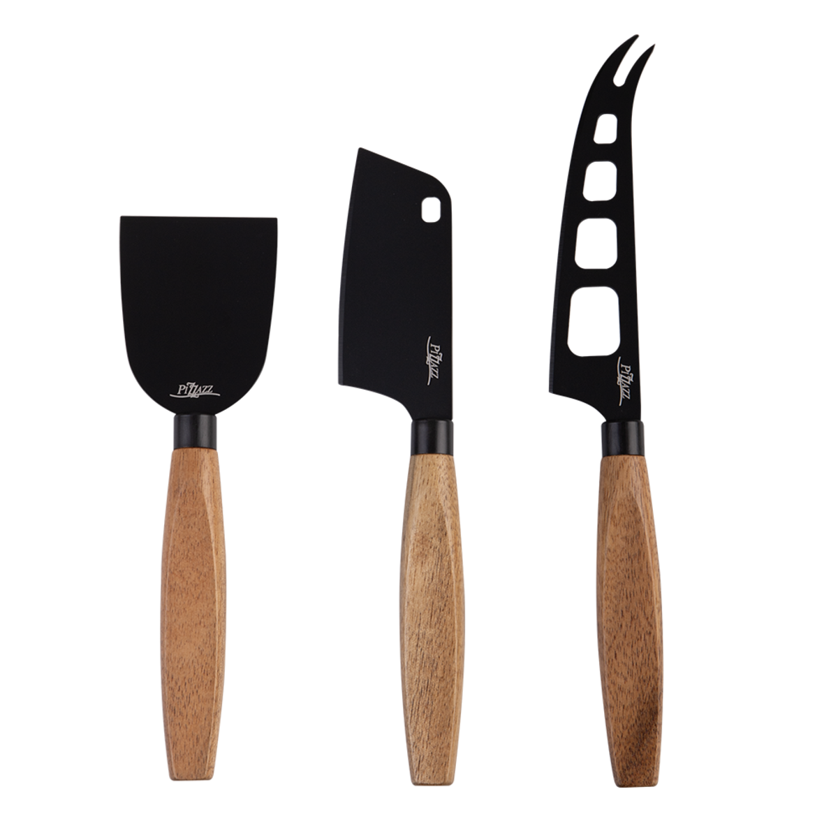 Cheese Knives with Acacia Wood Handle Set of 3