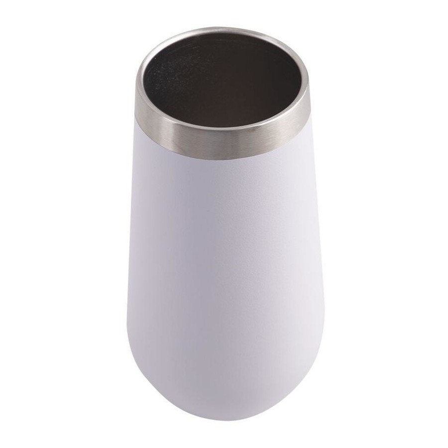 Oasis Double Walled Insulated Champagne Flute - Matte White