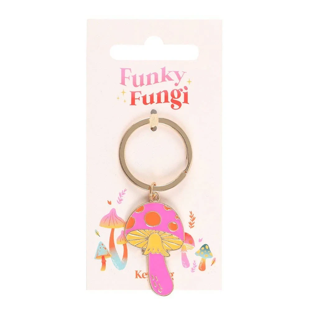 Funky Funghi Enamel Keyring