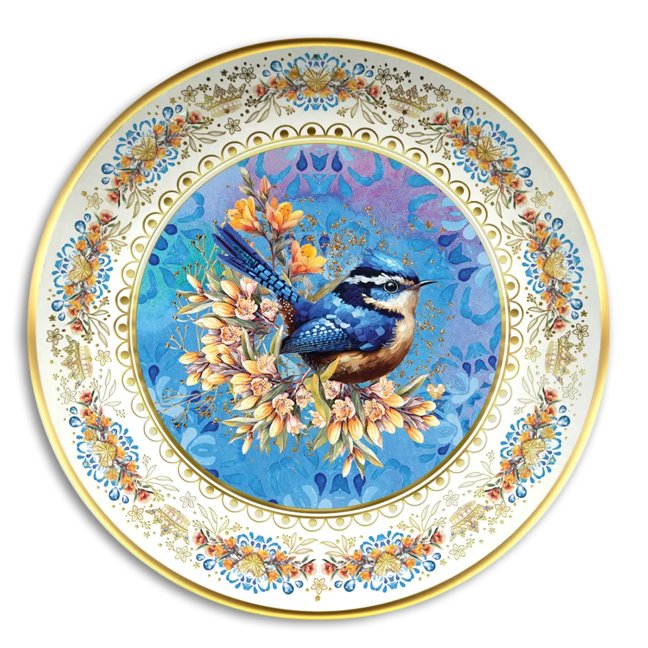 Ceramic Trinket Dish - Royal Wrens