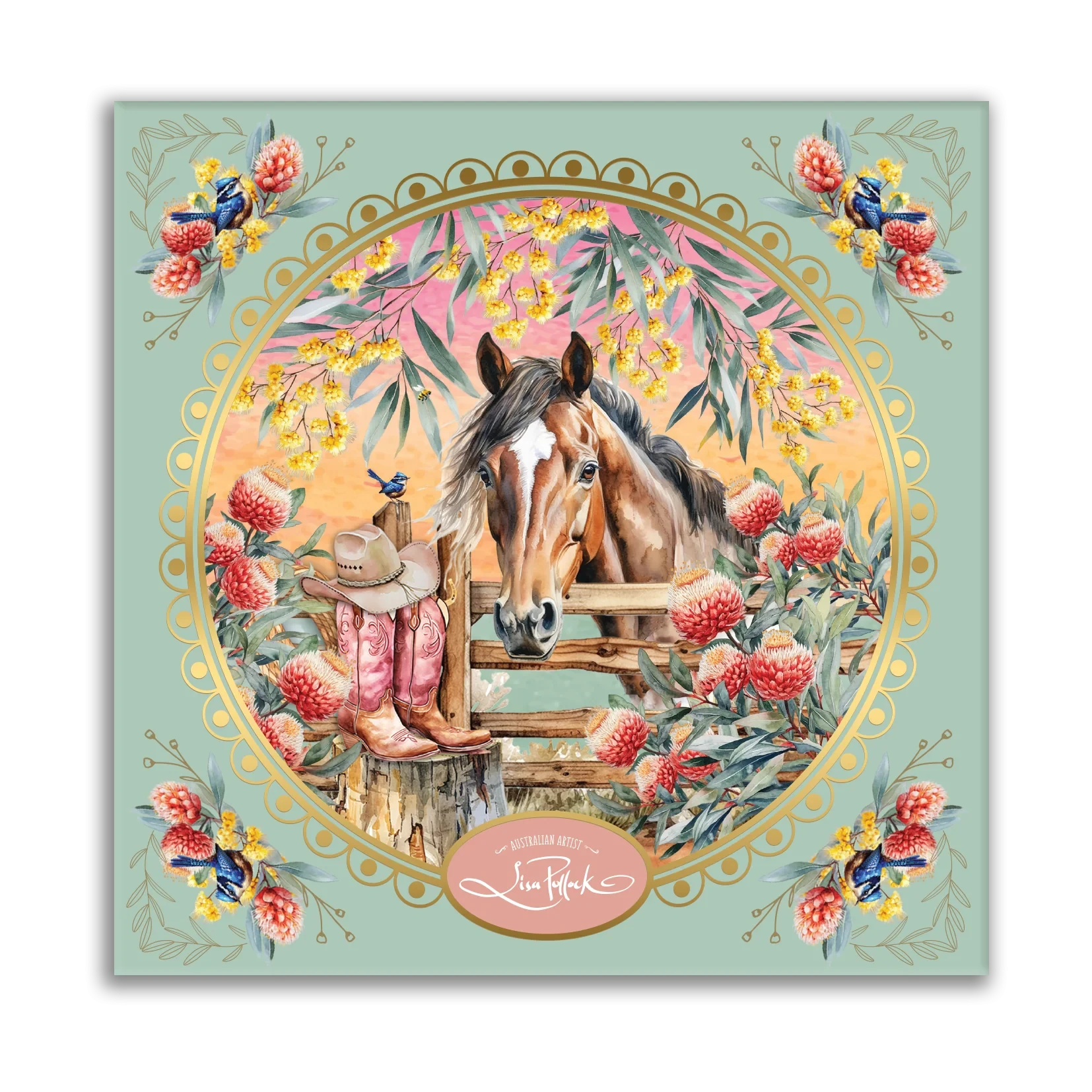 Ceramic Trinket Dish - Country Dusk