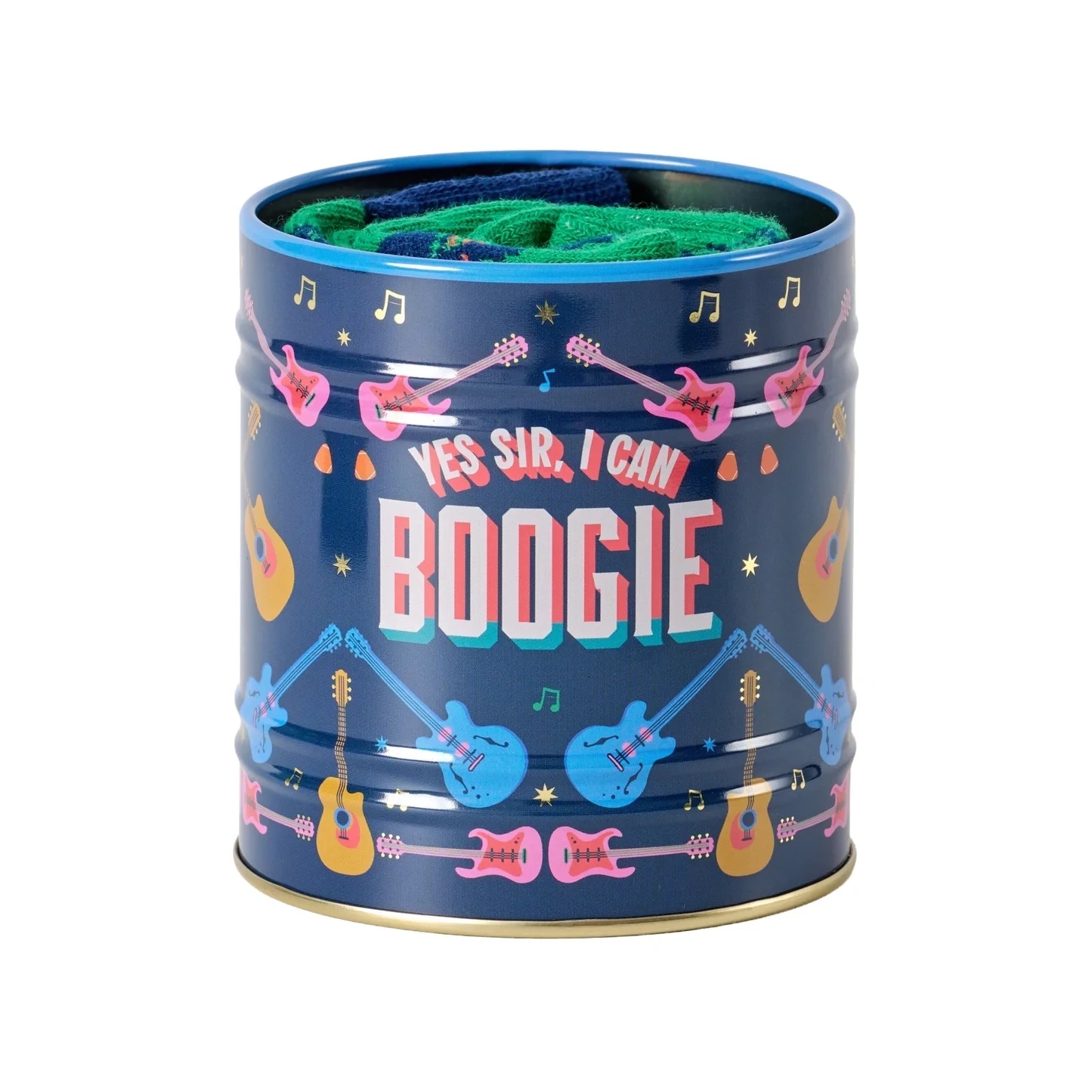 Storage Tin & Sock Set - Yes Sir I Can Boogie