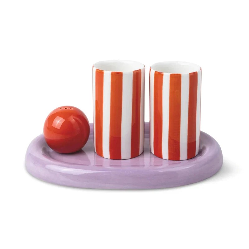 The Lily Mae Ceramic Shot Glass Set - Poppy & Lilac