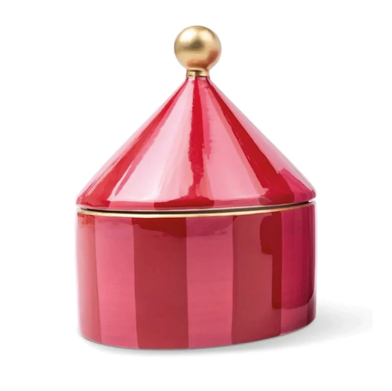 Ceramic Trinket Box - Pink & Red