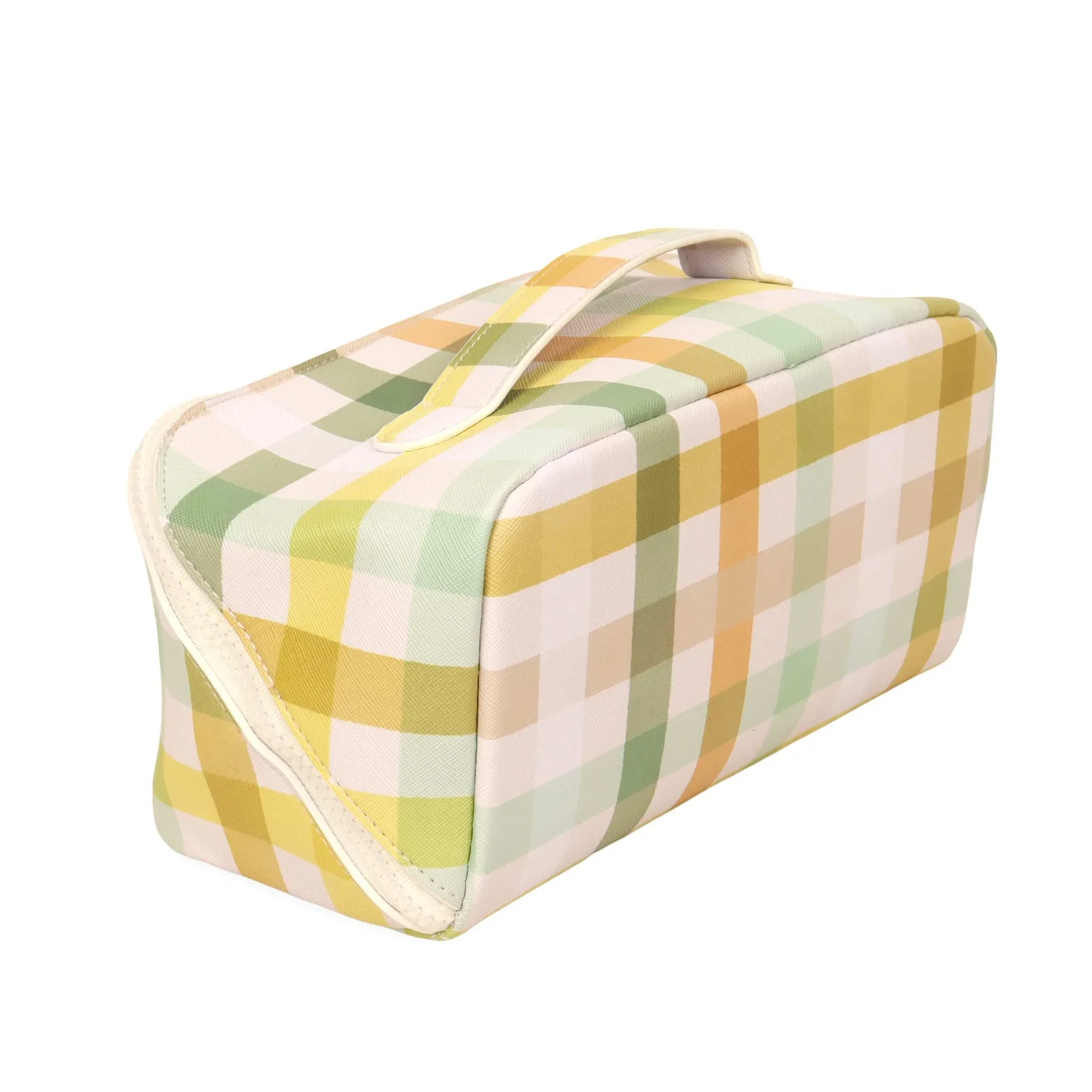 Cosmetic Bag - Golden Hour Checked