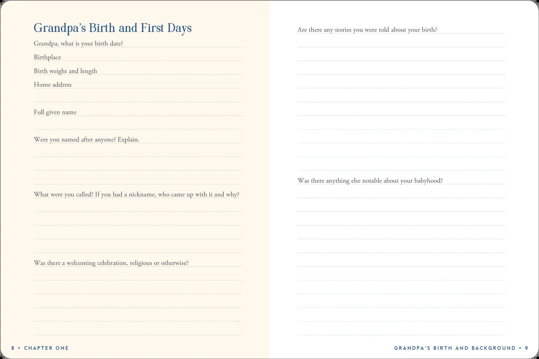 Grandpa's Story Journal