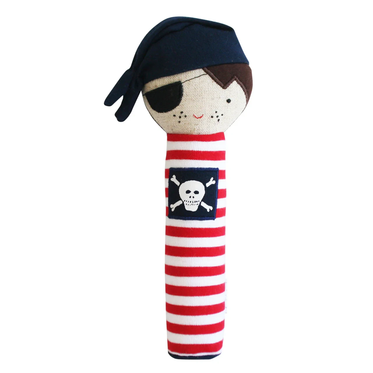Linen Pirate Squeaker - Navy & Red