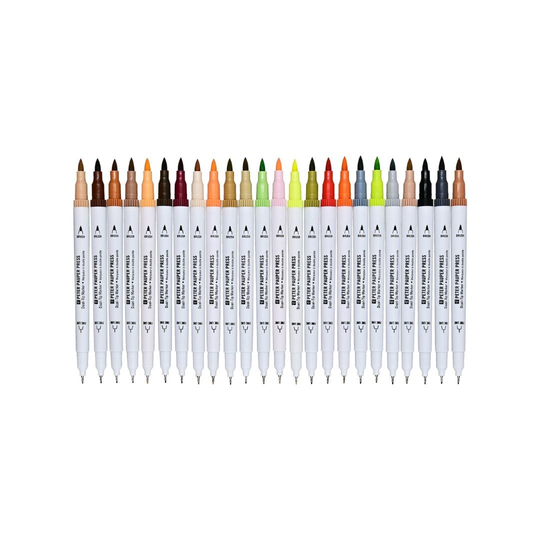Dual Tip Colouring Markers - Skin Tone