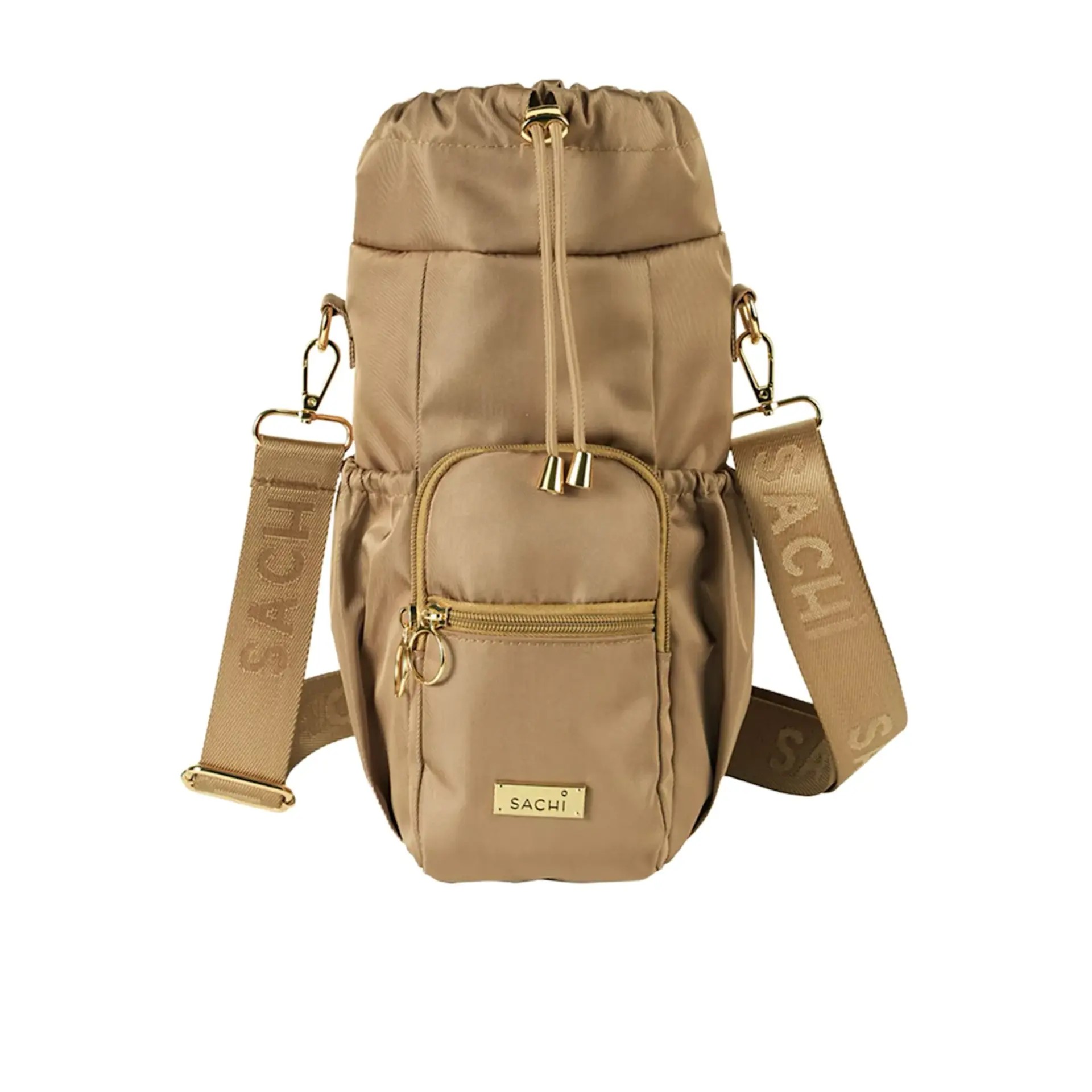 Sachi Crossbody Insulated Bottle Bag - Latte