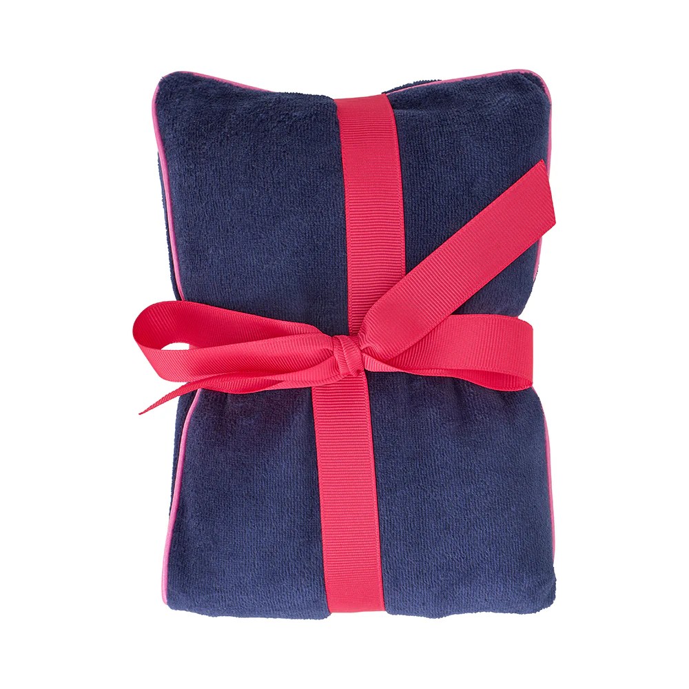 Cosy Luxe Velvet Heat Pillow - Sapphire Blue