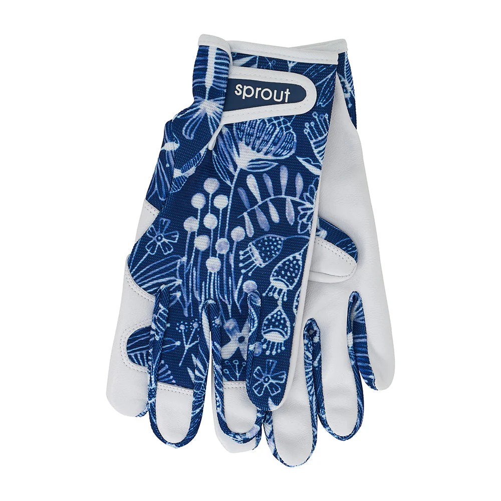 Sprout Garden Gloves - Navy Natives