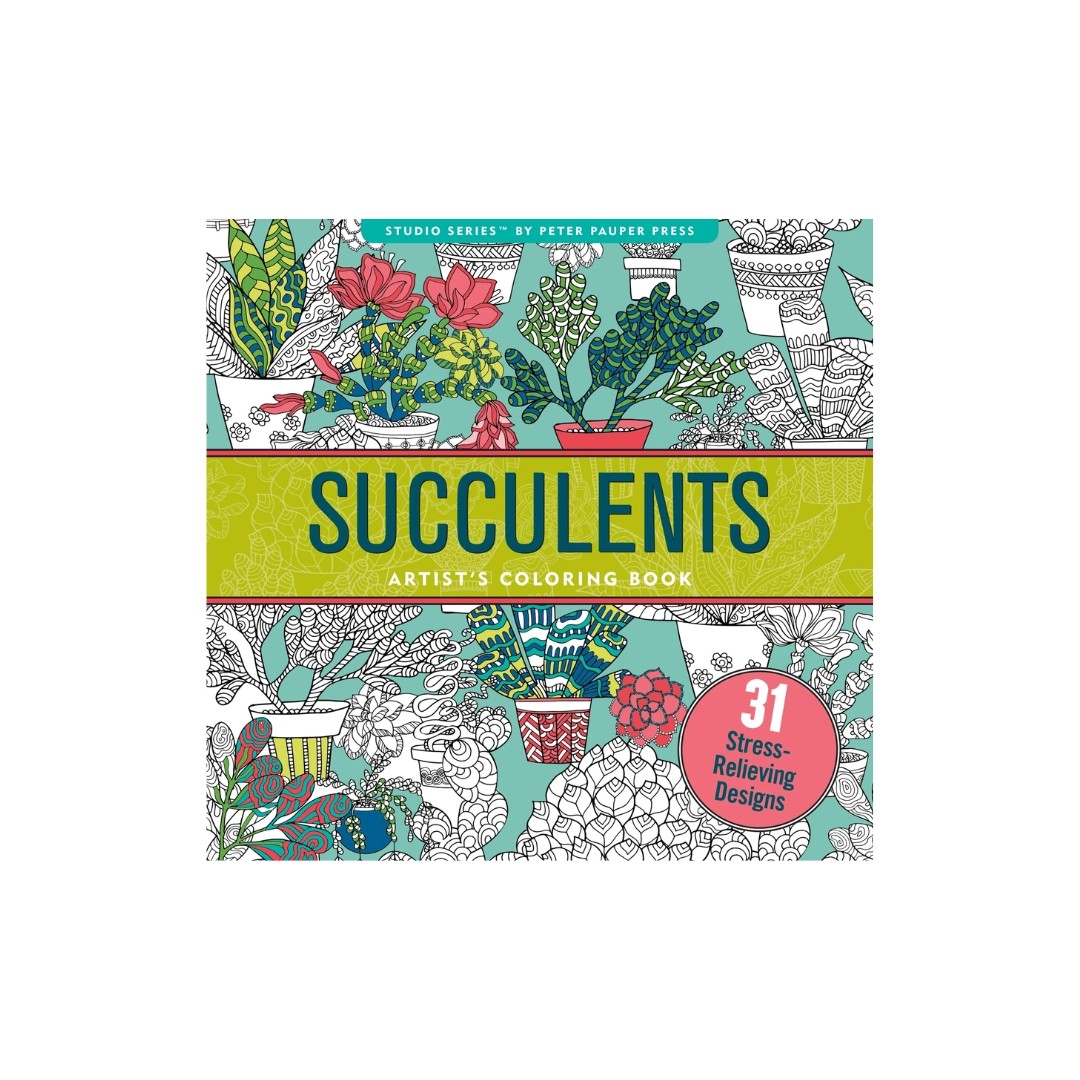 Artists Colouring Book - Succulents