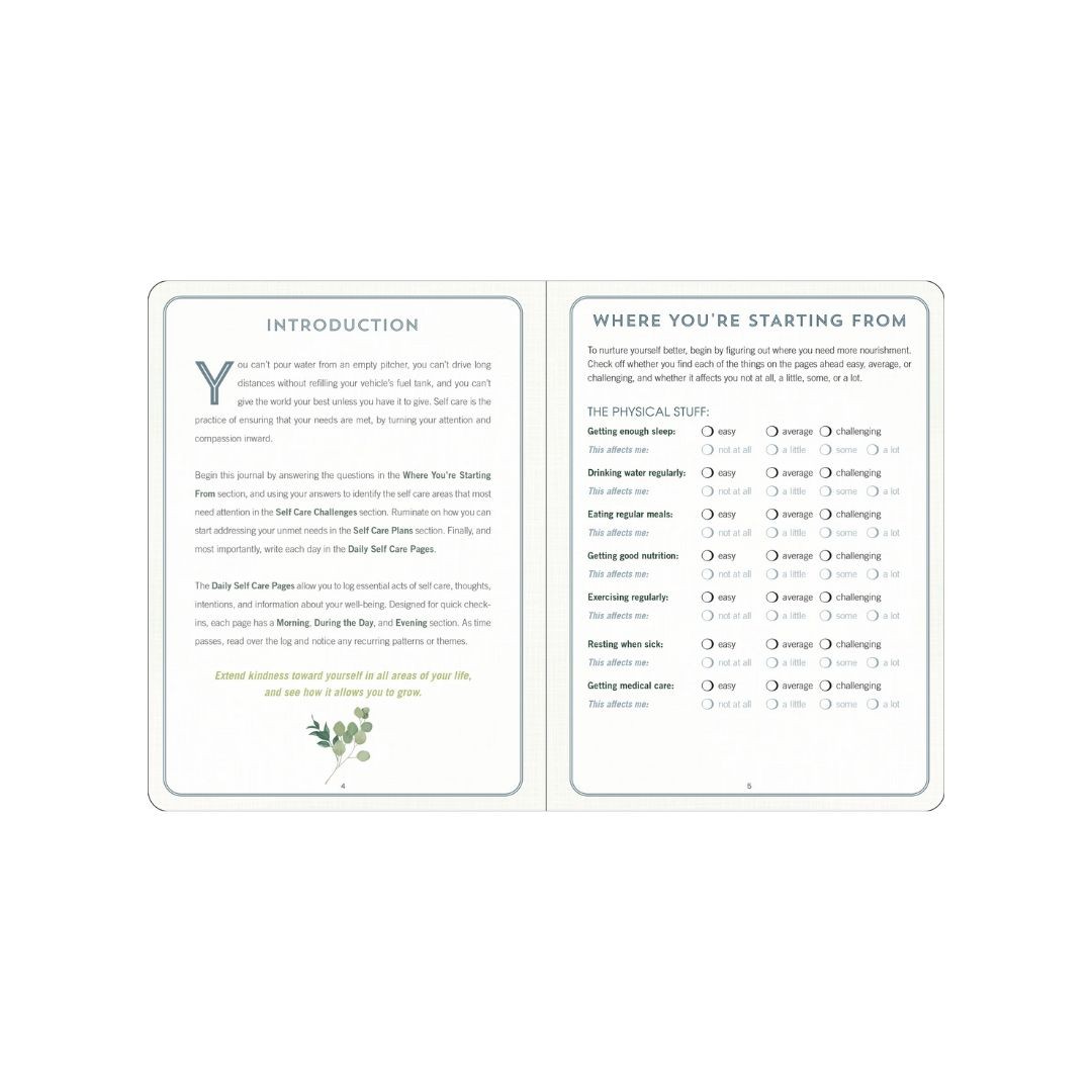 Self Care - A Journal for Being Kind to Yourself