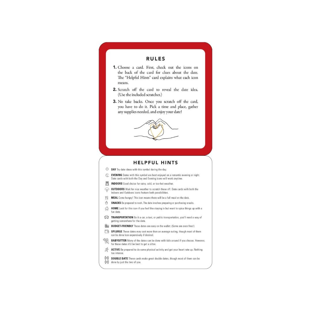 Couple's Date Night Scratch-Off Cards