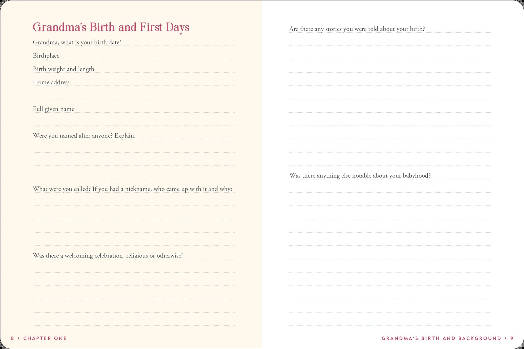 Grandma's Story Journal