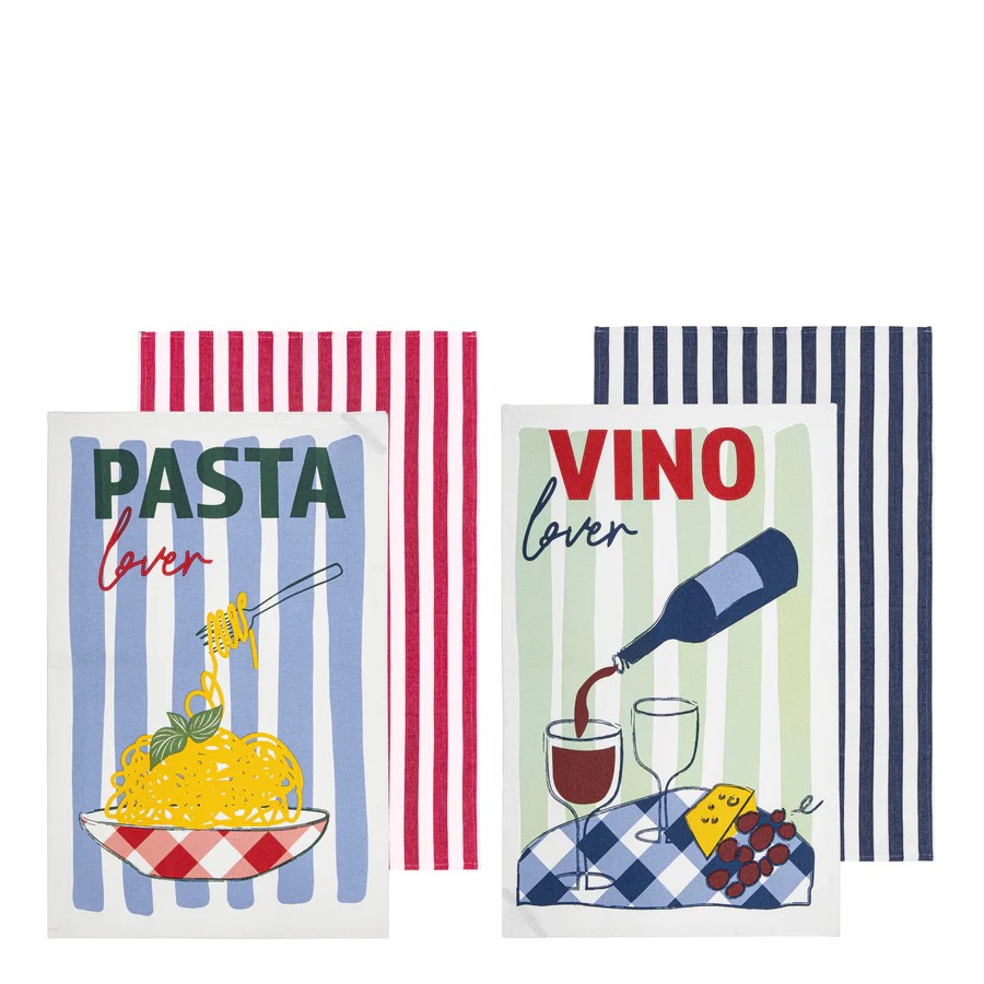 Capri Pasta & Wine 2pk Kitchen Towel