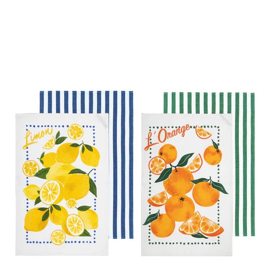 Lemon & Orange 2pk Kitchen Towel
