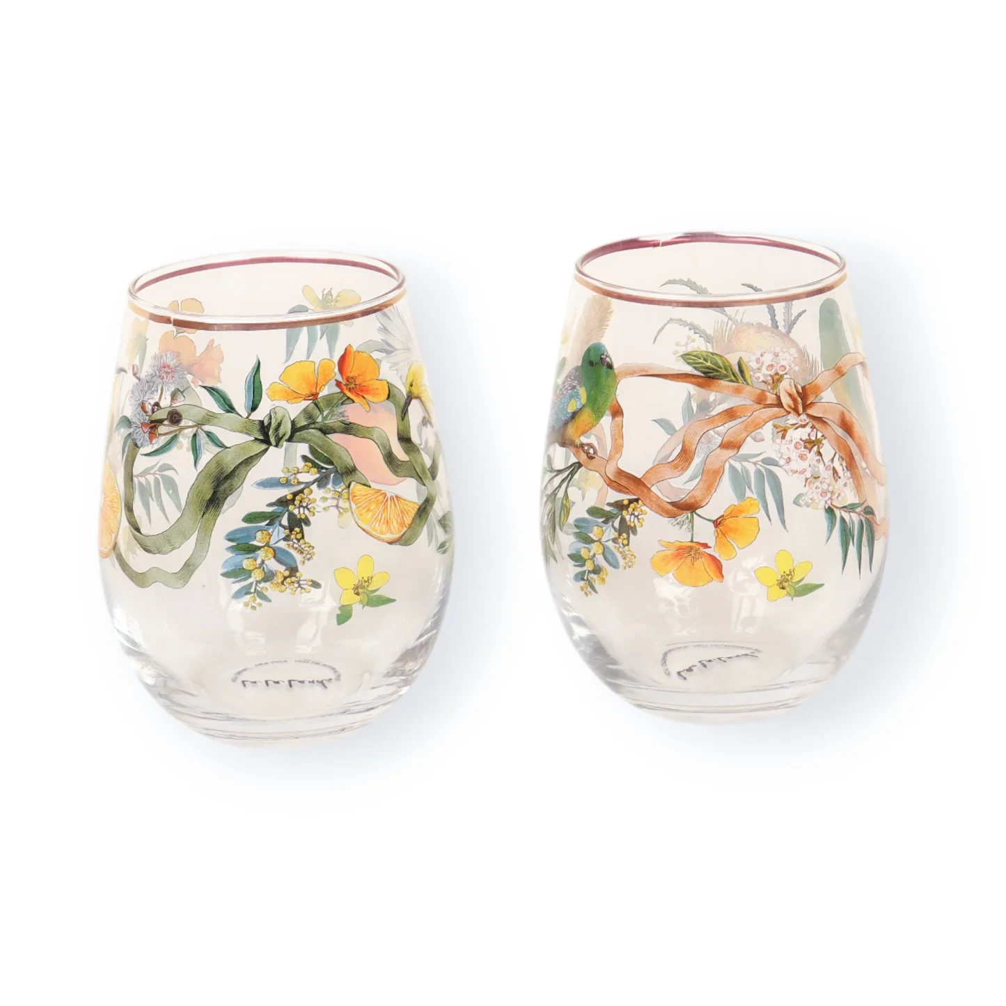 Set of 2 Glass Tumblers - Golden Hour