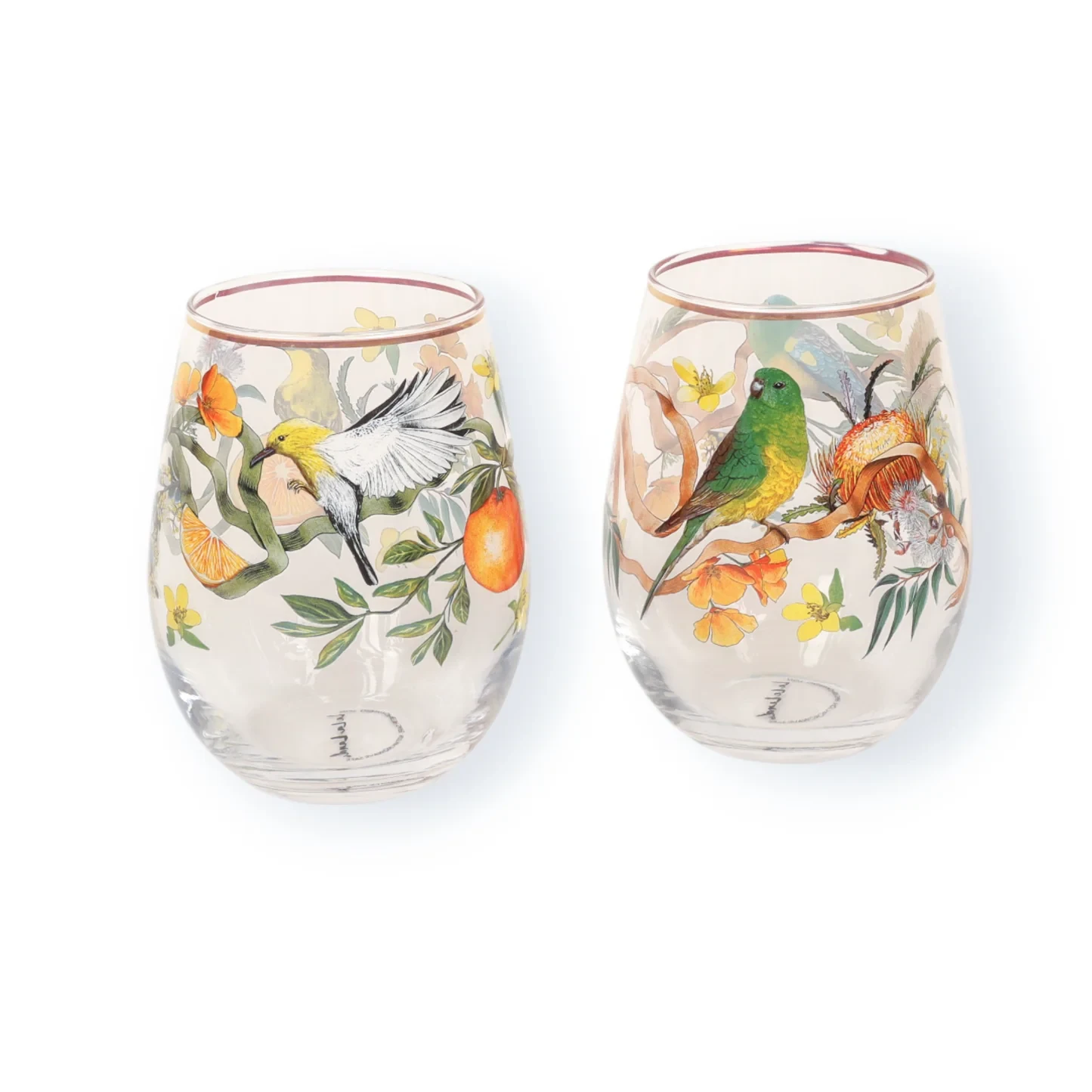 Set of 2 Glass Tumblers - Golden Hour