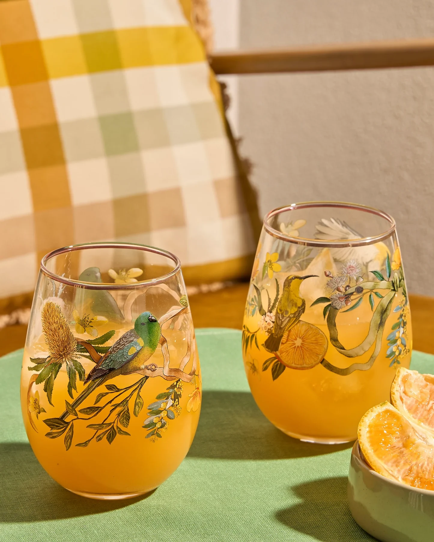 Set of 2 Glass Tumblers - Golden Hour