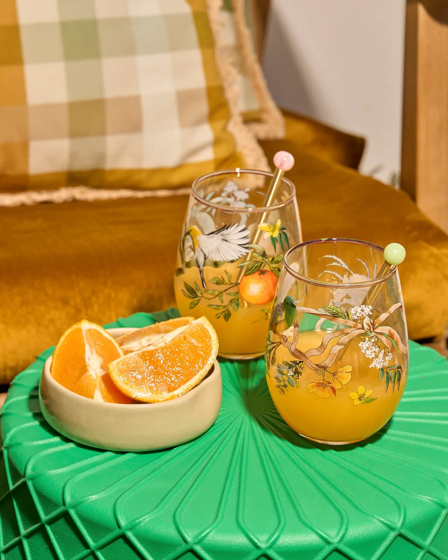 Set of 2 Glass Tumblers - Golden Hour