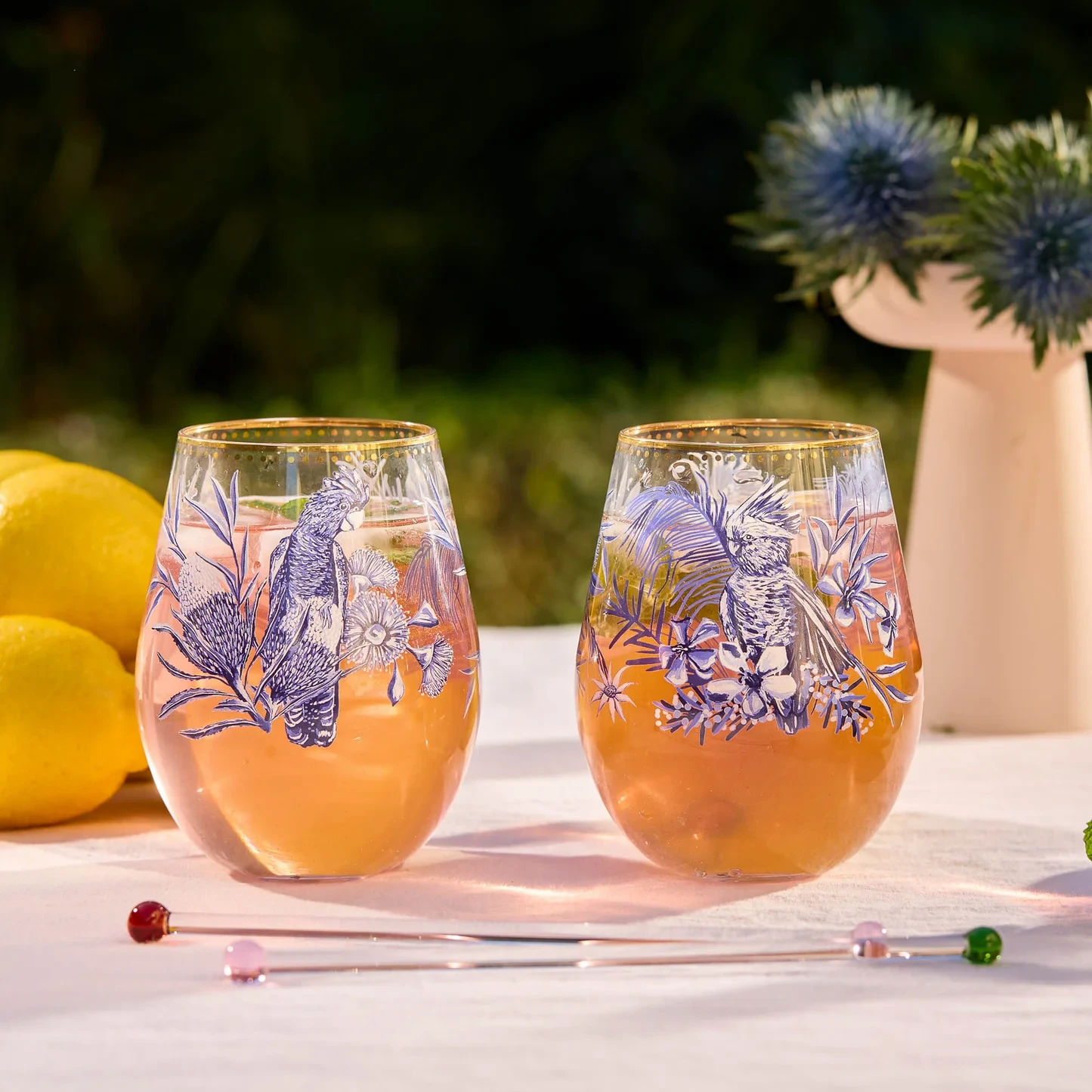 Set of 2 Glass Tumblers - Dynasty of Nature